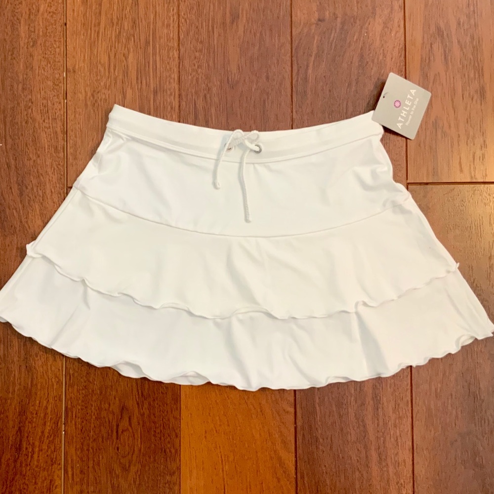 White Ruffle Tennis Skirt